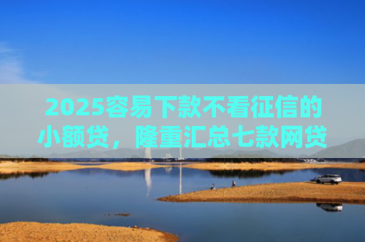 2025容易下款不看征信的小额贷，隆重汇总七款网贷口子额度大好下款