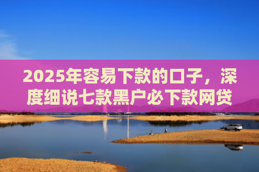 2025年容易下款的口子，深度细说七款黑户必下款网贷口子