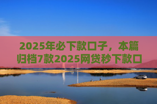 2025年必下款口子，本篇归档7款2025网贷秒下款口子