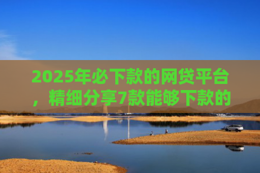 2025年必下款的网贷平台，精细分享7款能够下款的网贷口子