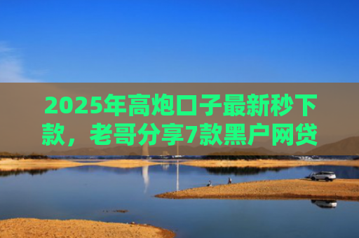 2025年高炮口子最新秒下款，老哥分享7款黑户网贷下款的口子
