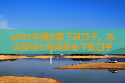 2025年网贷能下款口子，本文探讨七款网贷必下款口子平台