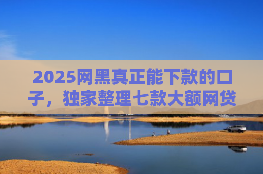 2025网黑真正能下款的口子，独家整理七款大额网贷哪些口子好下款