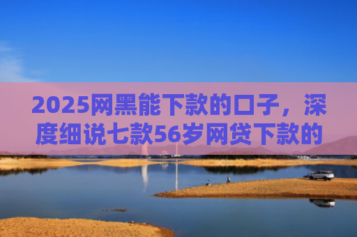 2025网黑能下款的口子，深度细说七款56岁网贷下款的口子