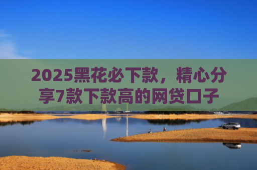 2025黑花必下款，精心分享7款下款高的网贷口子