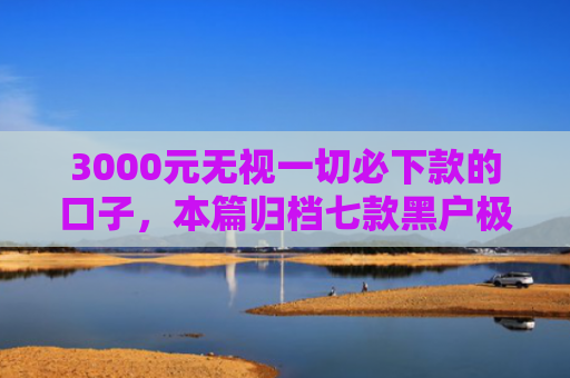 3000元无视一切必下款的口子，本篇归档七款黑户极速下款的网贷口子