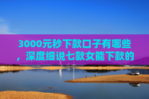 3000元秒下款口子有哪些，深度细说七款女能下款的网贷口子