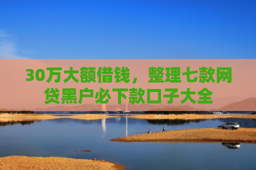 30万大额借钱，整理七款网贷黑户必下款口子大全
