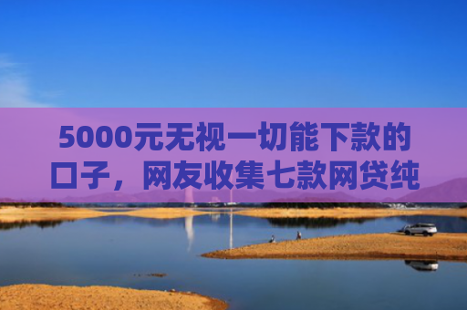 5000元无视一切能下款的口子，网友收集七款网贷纯白户下款的口子