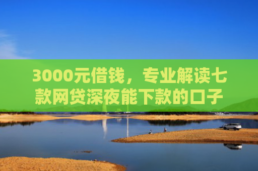 3000元借钱，专业解读七款网贷深夜能下款的口子