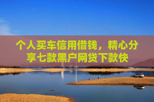个人买车信用借钱，精心分享七款黑户网贷下款快