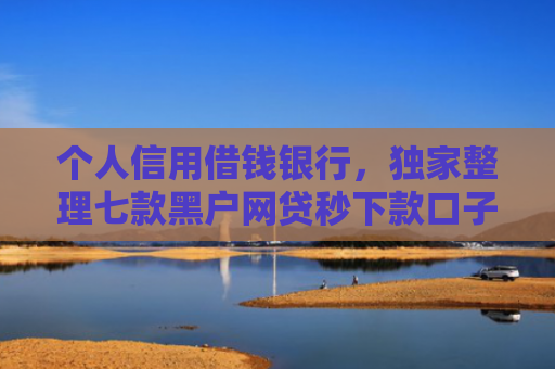 个人信用借钱银行，独家整理七款黑户网贷秒下款口子