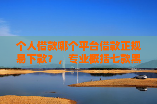 个人借款哪个平台借款正规易下款？，专业概括七款黑户100%下款网贷