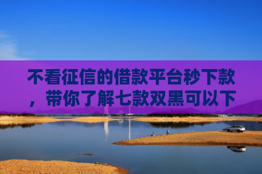 不看征信的借款平台秒下款，带你了解七款双黑可以下款的网贷口子