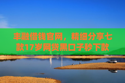 丰融借钱官网，精细分享七款17岁网贷黑口子秒下款app