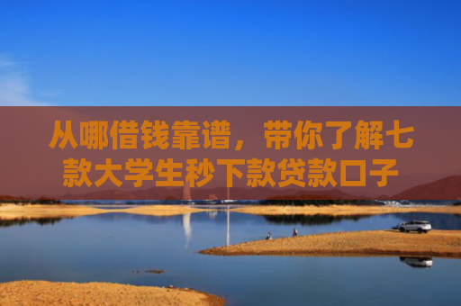 从哪借钱靠谱，带你了解七款大学生秒下款贷款口子