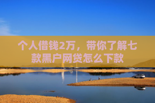个人借钱2万，带你了解七款黑户网贷怎么下款