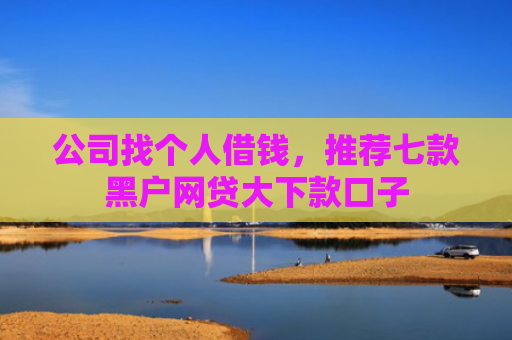 公司找个人借钱，推荐七款黑户网贷大下款口子