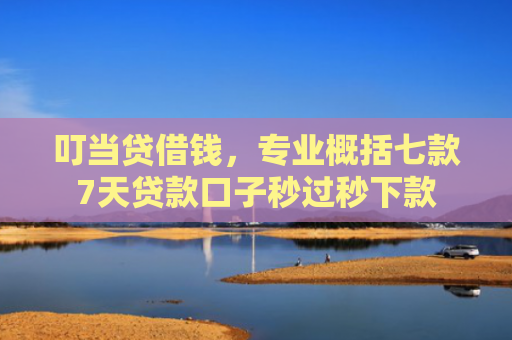 叮当贷借钱，专业概括七款7天贷款口子秒过秒下款