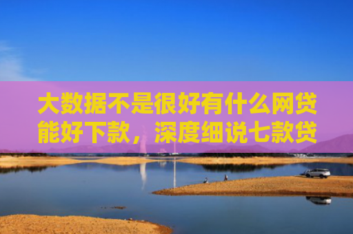大数据不是很好有什么网贷能好下款，深度细说七款贷款好下款口子
