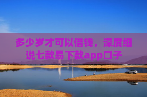 多少岁才可以借钱，深度细说七款易下款app口子