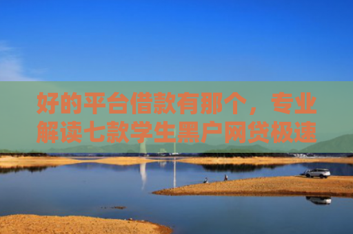 好的平台借款有那个，专业解读七款学生黑户网贷极速下款