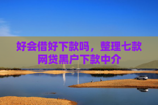 好会借好下款吗，整理七款网贷黑户下款中介