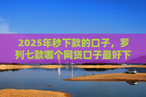 2025年秒下款的口子，罗列七款哪个网贷口子最好下款