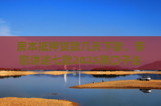 房本抵押贷款几天下款，带您讲述七款2025黑口子必下款app