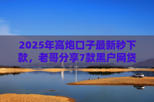 2025年高炮口子最新秒下款，老哥分享7款黑户网贷下款的口子