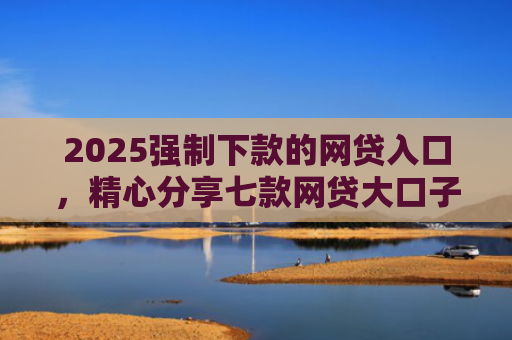 2025强制下款的网贷入口，精心分享七款网贷大口子能下款