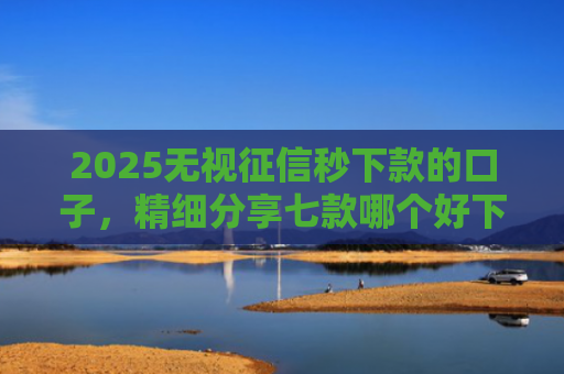 2025无视征信秒下款的口子，精细分享七款哪个好下款的网贷口子