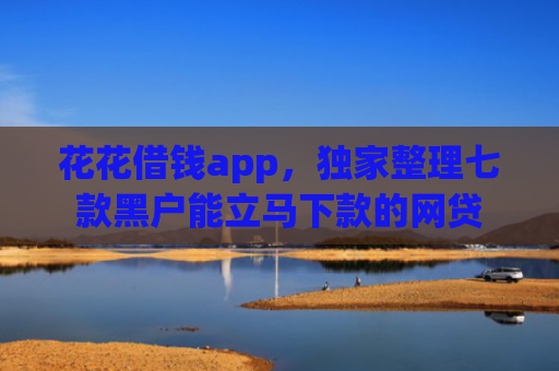 花花借钱app，独家整理七款黑户能立马下款的网贷
