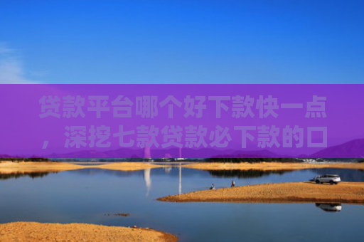 贷款平台哪个好下款快一点，深挖七款贷款必下款的口子18