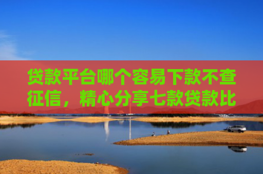 贷款平台哪个容易下款不查征信，精心分享七款贷款比较容易下款的口子