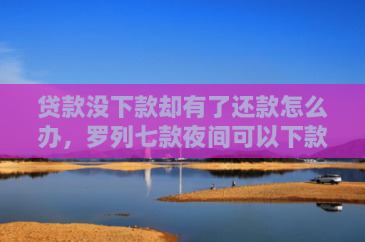 贷款没下款却有了还款怎么办，罗列七款夜间可以下款贷款口子