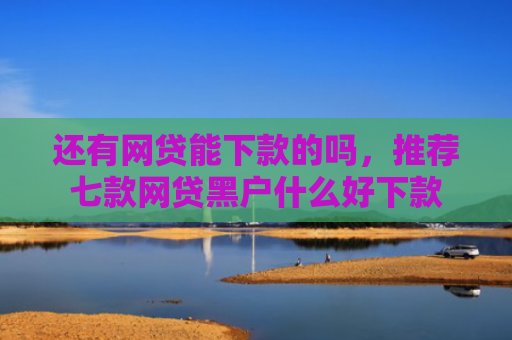 还有网贷能下款的吗，推荐七款网贷黑户什么好下款
