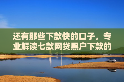 还有那些下款快的口子，专业解读七款网贷黑户下款的