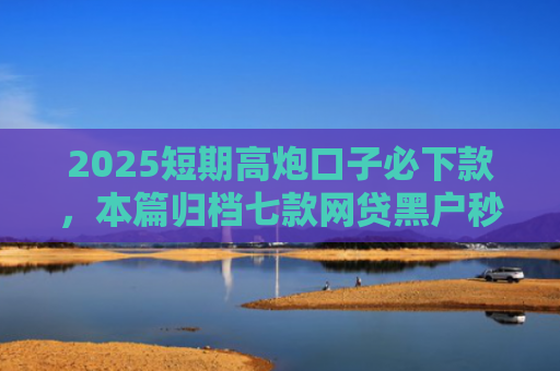 2025短期高炮口子必下款，本篇归档七款网贷黑户秒下款口子