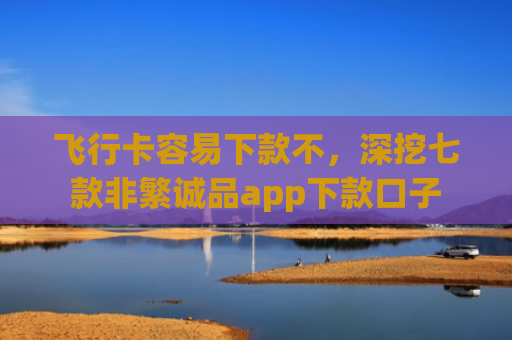 飞行卡容易下款不，深挖七款非繁诚品app下款口子