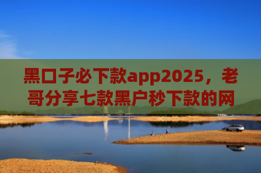 黑口子必下款app2025，老哥分享七款黑户秒下款的网贷app