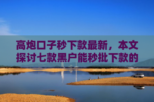 高炮口子秒下款最新，本文探讨七款黑户能秒批下款的网贷