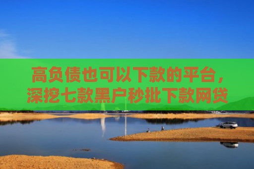 高负债也可以下款的平台，深挖七款黑户秒批下款网贷口子