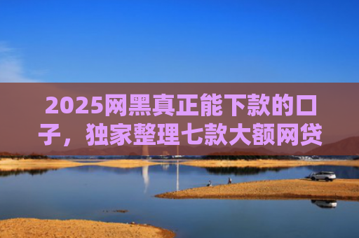2025网黑真正能下款的口子，独家整理七款大额网贷哪些口子好下款