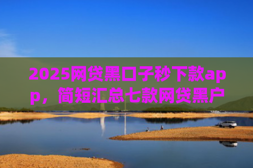 2025网贷黑口子秒下款app，简短汇总七款网贷黑户还能下款的口子