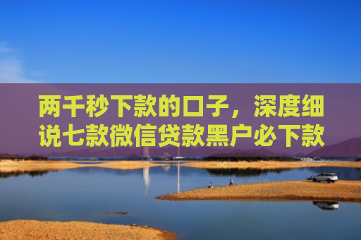 两千秒下款的口子，深度细说七款微信贷款黑户必下款吗