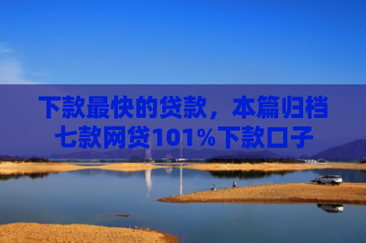 下款最快的贷款，本篇归档七款网贷101%下款口子