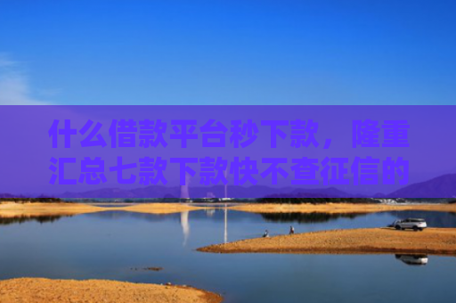 什么借款平台秒下款，隆重汇总七款下款快不查征信的贷款