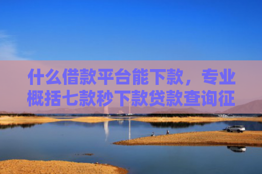 什么借款平台能下款，专业概括七款秒下款贷款查询征信吗