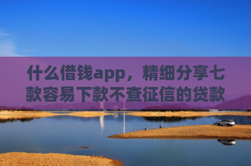 什么借钱app，精细分享七款容易下款不查征信的贷款